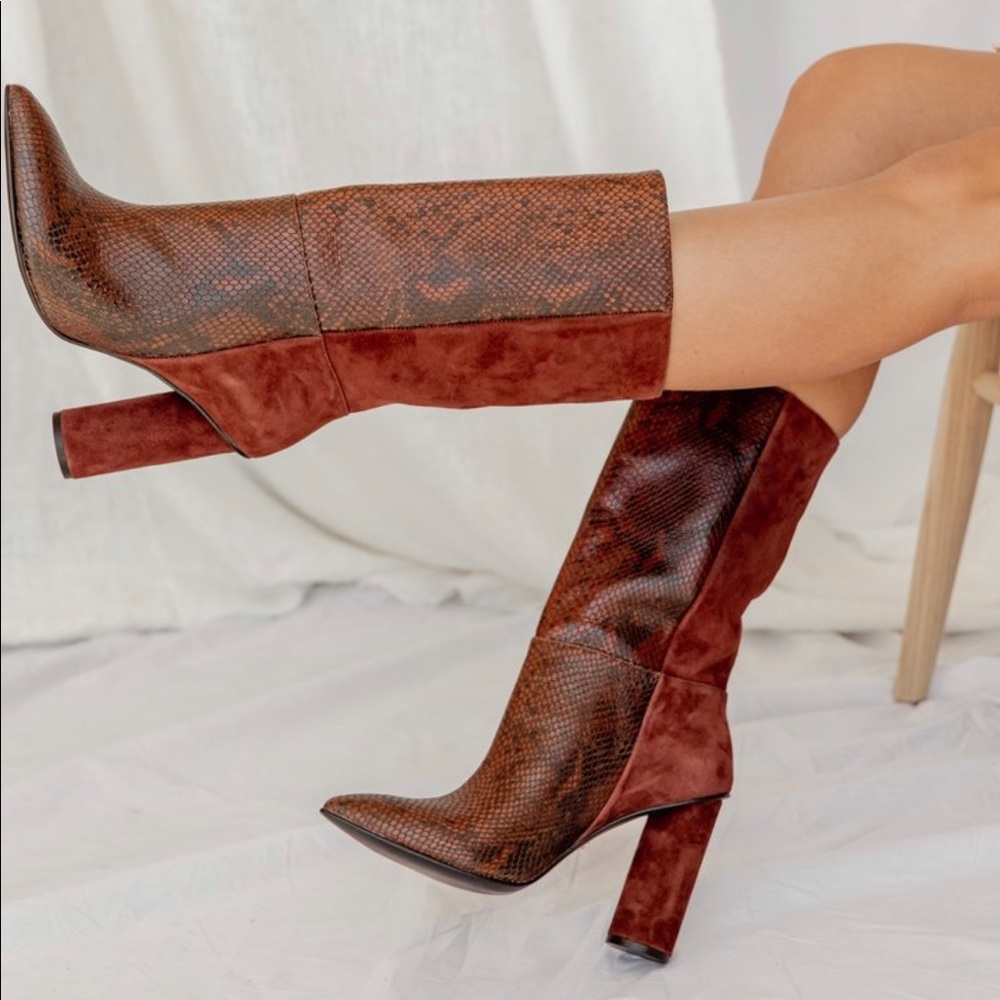 Beautiful animal print boots